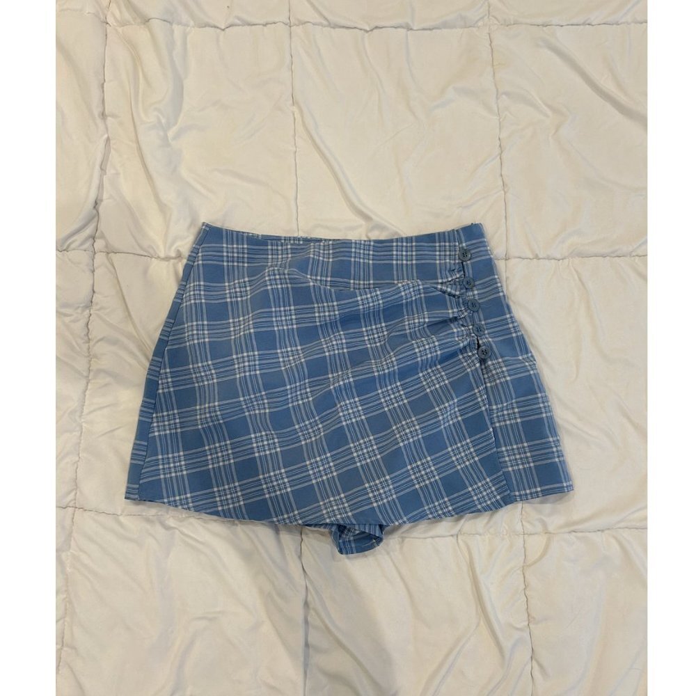 Plaid Blue Skort - Picture 7 of 12